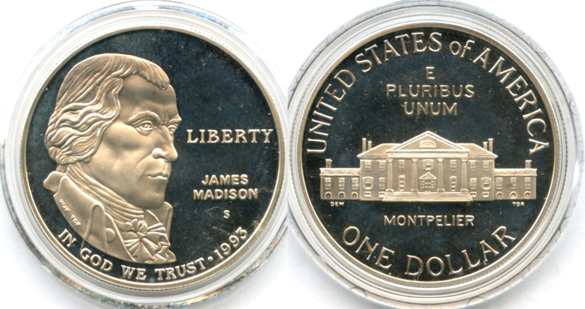 1993 James Madison Silver Dollar Value 1993 James Madison Silver Dollar Value