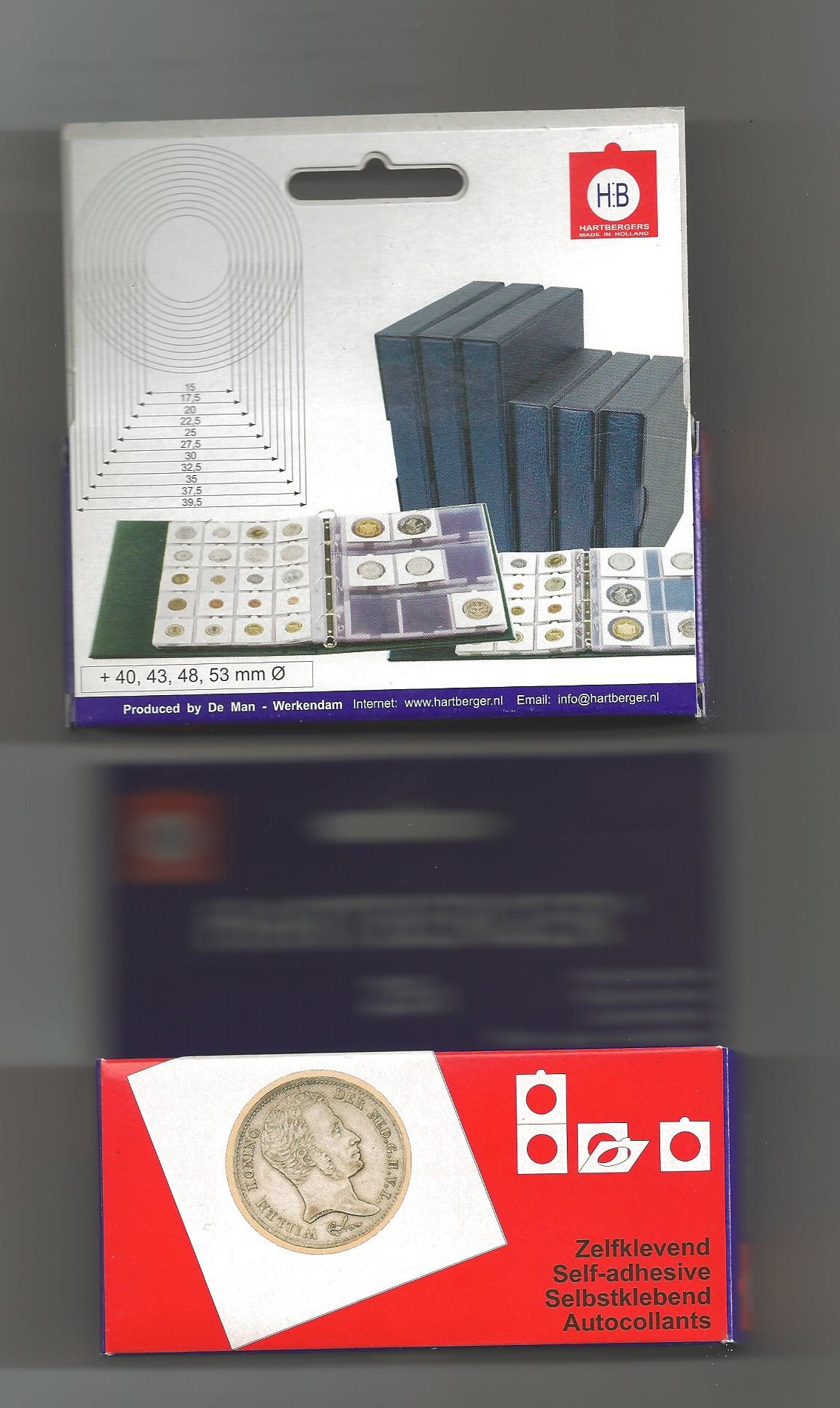 Fogli Porta Monete Lindner HARTBERGER Super Plus - 20 Riquadri - 10 Pezzi Da 240x283 Mm