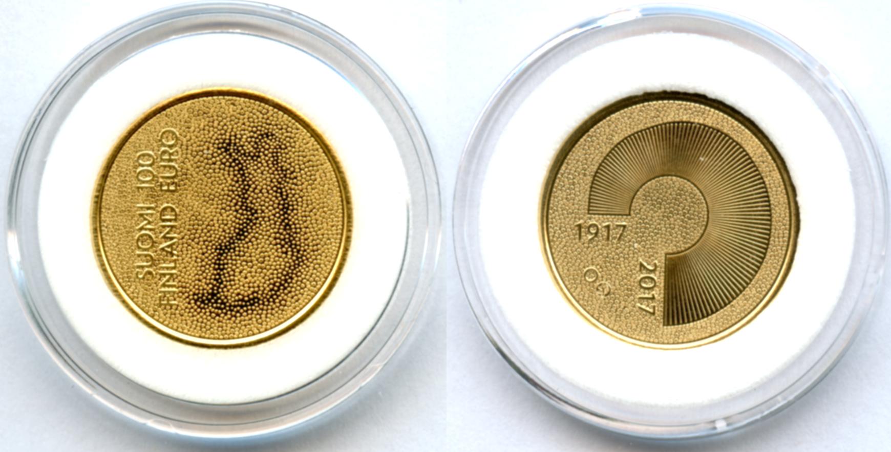 100 Euro 2017 Itsen inen Suomi 100 Vuotta Det Sj lvst ndiga Finland 100 
