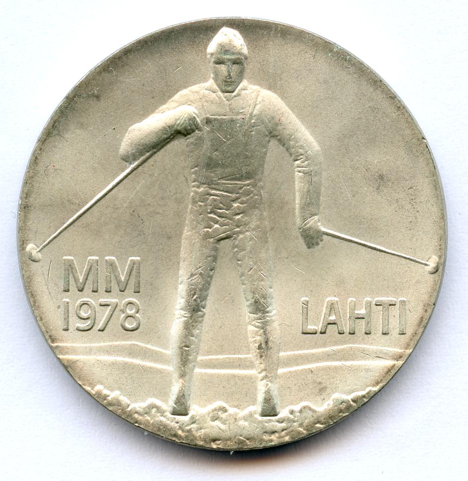 25 markkaa 1978 Hiihdon MM-kilpailut Lahdessa - Holmasto