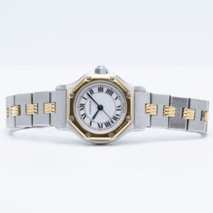 Catier santos octagon gold and steel, automatic