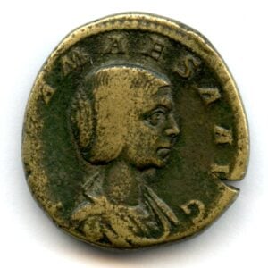 Julia Maesa. Sestertius. Rooma, 218-222 jKr.