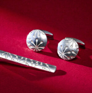 Cufflinks and tie pins