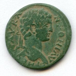 Caracalla. Pronssiraha. Pisidia, Antiokia. 205 jKr.