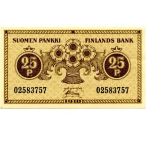 25 penniä 1918