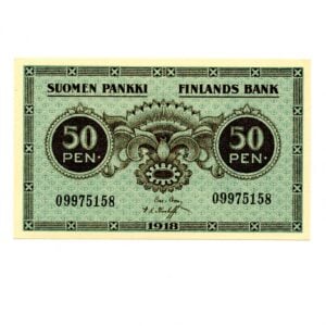 50 penniä 1918